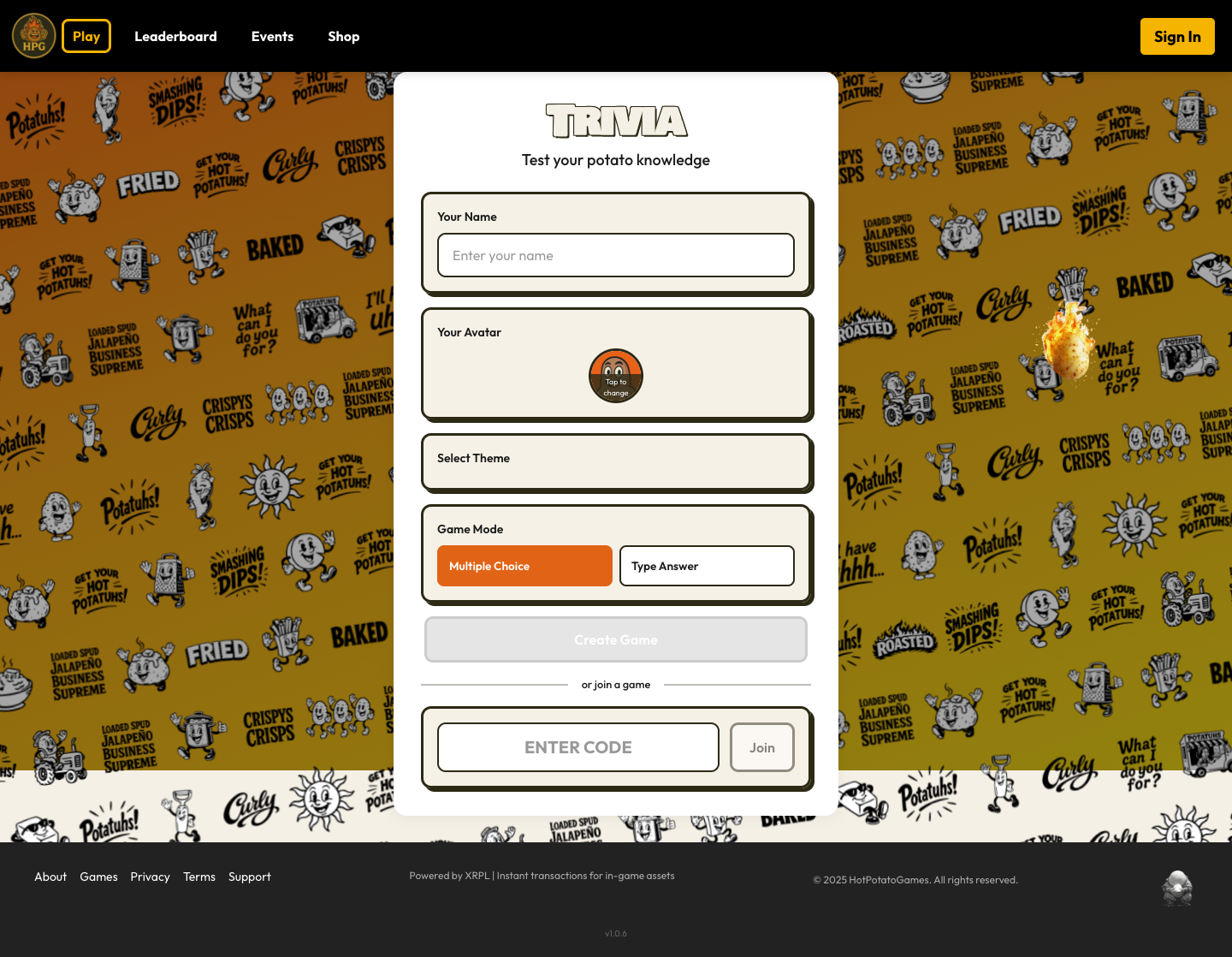 hotpotatogames.com